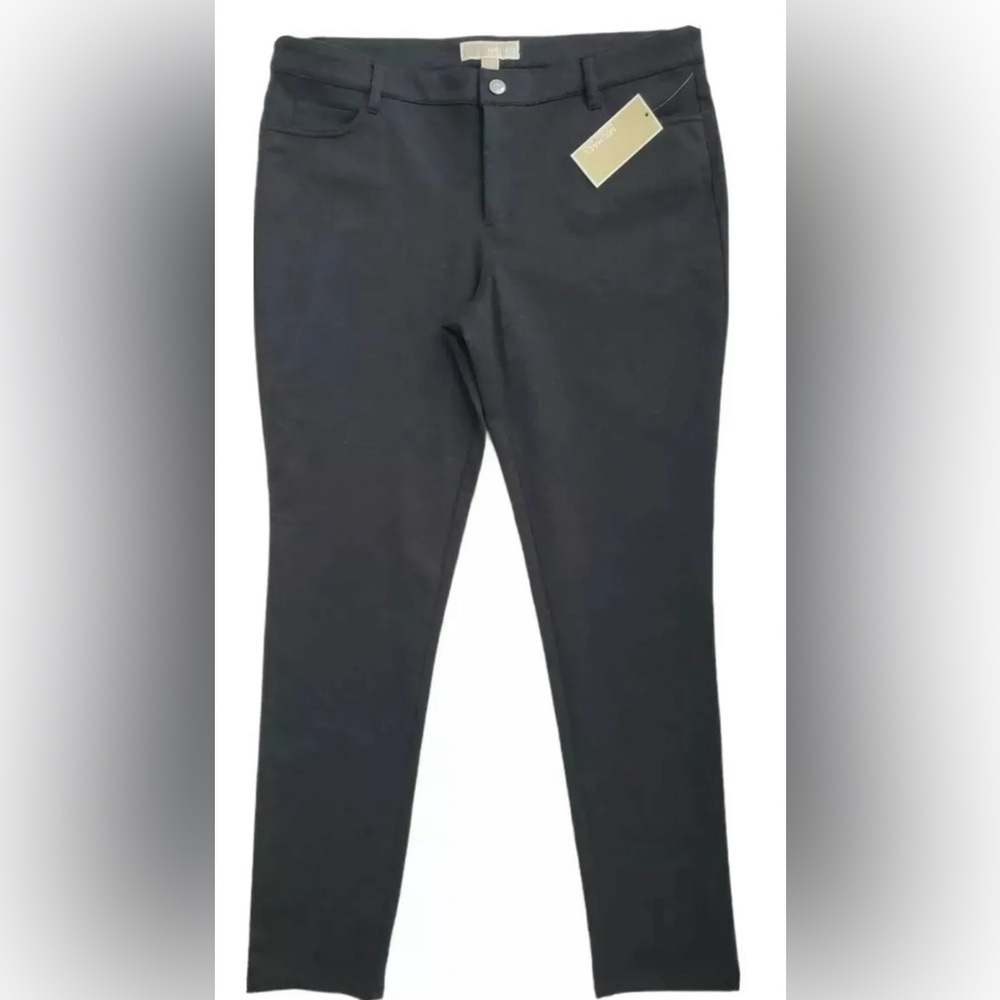 Michael Kors Women's Size 18W Derby Gray Basics Ponte Pant Pockets